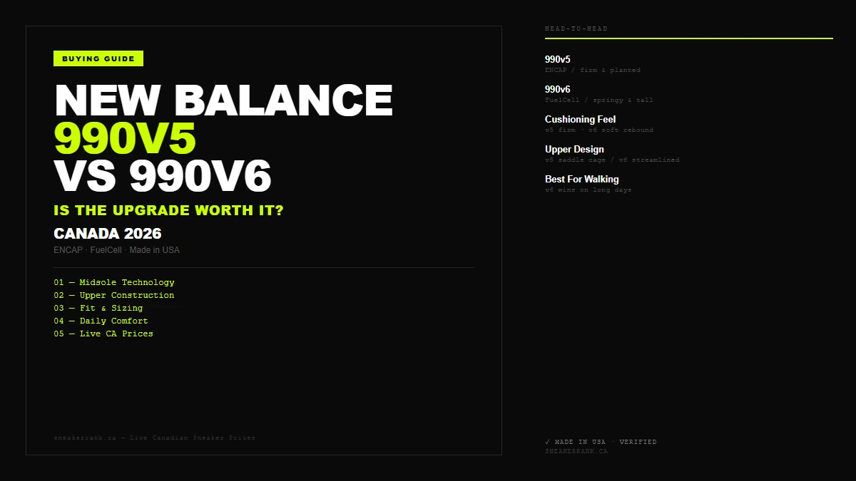 New Balance 990v5 vs 990v6: Is the Upgrade Worth It?
